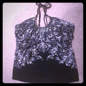 WHBM embellished neckline tank top